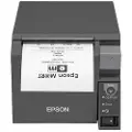 Epson TM T70II (025C1) - Kvitteringsprinter - termisk linje - Rulle (7,95 cm) - 180 x 180 dpi - op til 250 mm/sek. - USB 2.0, LAN (UB-E04) - skærer - sort