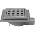 Purus Jo-Mini afløbsskål 32 mm - m/rist, rustfrit stål, t/beton