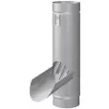 Rheinzink water diverter with leaf trap 76mm