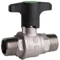 Pettinaroli M x m heavyduty fullway ball valve extended plastic lever