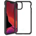 Itskins HYBRID // SOLID - Baksidedeksel for mobiltelefon - polykarbonat, akryl, termoplast-polyuretan (TPU), Impacthane - gjennomsiktig, vanlig svart - for Apple iPhone 12 mini