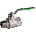 Pettinaroli F x m heavyduty fullway ball valve green steel lever tea t