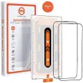 Mobile Origin Orange Screen Guard iPhone 15 with easy applicator - 2 pack