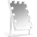 Cimi - Hollywood-speil med LED-lys, hvit