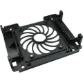 Inter-Tech HDD- / SSD-mounting frame - Uttagbar harddiskramme - 2.5, 3.5 - fra 5,25 til 3,5 / 2,5 - svart