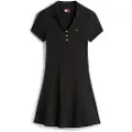 Tommy Hilfiger for woman. DW0DW21172 Black Polo Dress (M), Casual, Short sleeve, Organic Cotton, Sustainable