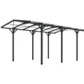 GFP 2,85x5,05 m carport, antrasitt