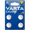 Varta 06016 101 404, Engangsbatteri, CR2016, Lithium, 3 V, 4 stykker, 87 mAh