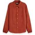 Scotch & Soda Viscose Jacquard Skjorte Med Lange Ermer