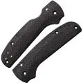 Flytanium Carbon Fiber Lotus Scales for Spyderco Shaman - Basket Weave handle scales