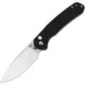 CJRB Pyrite Button Lock Black G10 Stonewashed Blade foldekniv