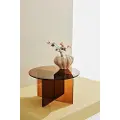 Pastill PastillIris salongbord i glass ⌀ 60 cmBrunSofabordFra Homeroom