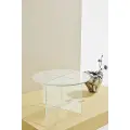 Pastill PastillIris salongbord i glass ⌀ 60 cmTransparentSofabordFra Homeroom