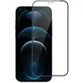 Lippa iPhone 12/12 Pro Lippa 2,5D heldekkende Beskyttelsesglass - 9H - svart kant
