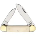 Marbles Canoe White Smooth Bone foldekniv