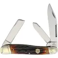 Rough Ryder Lg Stockman Brown Stag Bone pocket knife