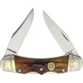 Rough Ryder Double Lock Brown Stag Bone pocket knife