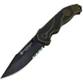 Smith & Wesson Linerlock A/O Green/Black foldekniv