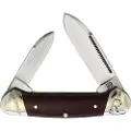 Rough Ryder Mini Canoe Red Smooth Bone pocket knife