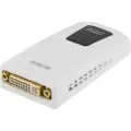 Deltaco PRIME USB3-DVI - Ekstern videoadapter - USB 3.0 - DVI - hvit