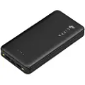 Lippa 20.000 mAh Powerbank 2 x USB-A Output - Black Nødlader - Svart - 20000 Ah