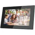 Lippa Frameo Digital Picture Frame 10" in glass - Black