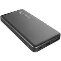 Lippa 10.000 mAh Powerbank 18W USB-C PD & QC USB-A Output - Black Nødlader - Svart - 10000 mAh
