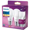 Signify LED-lyspære A60 4.2W/827 (40W) matt 2-pack E27