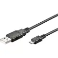 Pro Micro USB-kabel - 5 m - svart