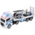 Teamsterz playset Police heli transporter with light & sound, medium