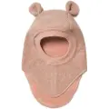 Huttelihut Balaclava Ull Teddyører Rose Melange