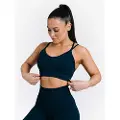 MM Sports Seamless Sports Bra, Iron Blue - XL