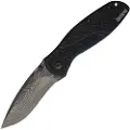 Kershaw Blur A/O Damascus foldekniv, svart