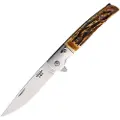 Bear & Son D2 Stag Bone Rancher foldekniv