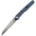 Kansept Knives Arcus Framelock Blue Anodized Ti/Black Micarta foldekniv