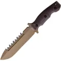 Halfbreed Blades Large Survival Knife overlevelseskniv, brun