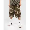 Empyre Ultra Loose Graf Camo Cargo Shorts camo