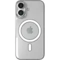 Nudient iPhone 16 Thin Deksel - kompatibel med MagSafe - Gjennomsiktig