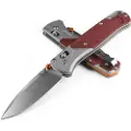 Benchmade Bugout S90V Stonewash foldekniv, Richlite Redstone