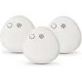 OEM 3-pak Housegaard Pebble optisk røgalarm. 9V-batteri, op til 1 års levetid, medfølger. SA700