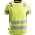 Snickers AllroundWork T-shirt 2530 High-Vis, kl. 2, gul, str. L