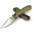 Benchmade Mini Taggedout CPM-45VN Stonewash foldekniv, od green G10
