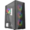Dutzo C531 TG ARGB - Kabinett - Miditower - Svart