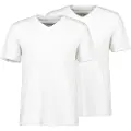 Tom Tailor 1037738 Kort Ermet V-hals T-skjorte 2 Enheter