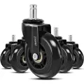 Desire2 Swivel Castor Wheels Universal Chairs 22mm 5-pack