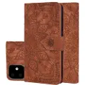 Mtp Products Mandala Series iPhone 11 Lommebok-deksel - Brun