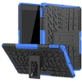 Mtp Products iPad 10.2 2019/2020/2021 Anti-Slip Hybrid-deksel med Stativ - Blå / Svart