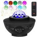 Mtp Products Stjernelyslampe med Bluetooth-høyttaler og Fjernkontroll