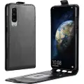 Mtp Products Huawei P30 Vertikalt Flip-etui med Kortluke - Svart