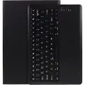 Mtp Products Samsung Galaxy Tab S7+/S7 FE/S8+ Etui med Bluetooth-tastatur - Svart